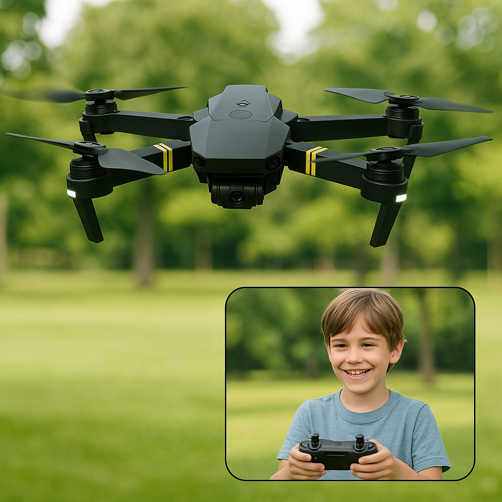Drone avec enfant pilote